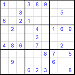 Судоку 9х9 #233 легкий Судоку 9х9 #233 легкий