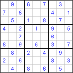 Судоку 9х9 #237 легкий Судоку 9х9 #237 легкий