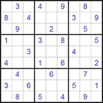 Судоку 9х9 #197 средний Судоку 9х9 #197 средний