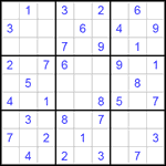 Судоку 9х9 #198 средний Судоку 9х9 #198 средний