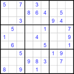 Судоку 9х9 #201 средний Судоку 9х9 #201 средний