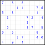 Судоку 9х9 #203 средний Судоку 9х9 #203 средний