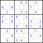 Судоку 9х9 #208 средний Судоку 9х9 #208 средний