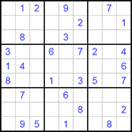 Судоку 9х9 #209 средний Судоку 9х9 #209 средний