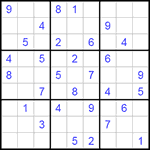 Судоку 9х9 #210 средний Судоку 9х9 #210 средний