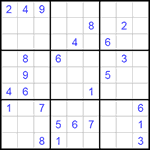 Судоку 9х9 #191 очень трудный Судоку 9х9 #191 очень трудный