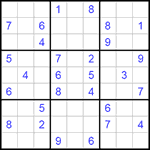 Судоку 9х9 #192 очень трудный Судоку 9х9 #192 очень трудный