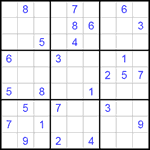 Судоку 9х9 #193 очень трудный Судоку 9х9 #193 очень трудный