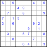 Судоку 9х9 #196 очень трудный Судоку 9х9 #196 очень трудный