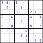 Судоку 9х9 #197 очень трудный Судоку 9х9 #197 очень трудный