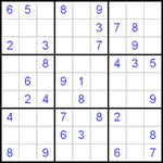 Судоку 9х9 #245 легкий