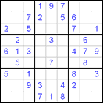 Судоку 9х9 #250 легкий