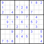 Судоку 9х9 #256 легкий