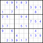 Судоку 9х9 #258 легкий