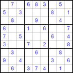 Судоку 9х9 #260 легкий