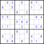 Судоку 9х9 #261 легкий