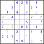 Судоку 9х9 #270 легкий