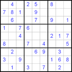 Судоку 9х9 #275 легкий