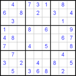 Судоку 9х9 #276 легкий