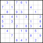 Судоку 9х9 #279 легкий