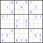 Судоку 9х9 #216 средний