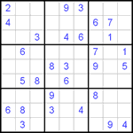 Судоку 9х9 #219 средний