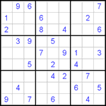 Судоку 9х9 #221 средний