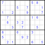 Судоку 9х9 #235 средний