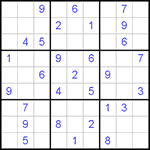 Судоку 9х9 #237 средний