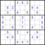 Судоку 9х9 #243 средний