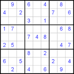 Судоку 9х9 #250 средний
