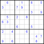 Судоку 9х9 #218 трудный