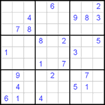 Судоку 9х9 #219 трудный