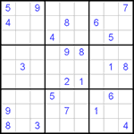 Судоку 9х9 #220 трудный