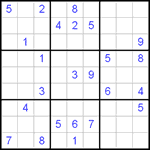 Судоку 9х9 #227 трудный