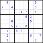 Судоку 9х9 #231 трудный