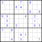 Судоку 9х9 #236 трудный