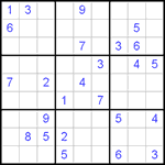 Судоку 9х9 #241 трудный