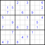 Судоку 9х9 #242 трудный