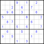 Судоку 9х9 #243 трудный