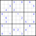 Судоку 9х9 #245 трудный