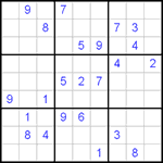 Судоку 9х9 #246 трудный