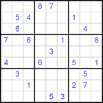Судоку 9х9 #247 трудный