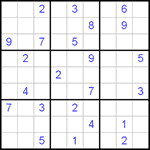 Судоку 9х9 #248 трудный