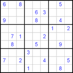 Судоку 9х9 #249 трудный