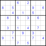 Судоку 9х9 #216 очень трудный