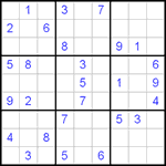 Судоку 9х9 #218 очень трудный