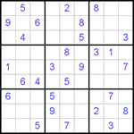 Судоку 9х9 #235 очень трудный