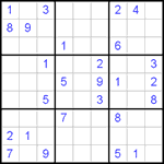 Судоку 9х9 #236 очень трудный