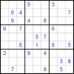 Судоку 9х9 #239 очень трудный